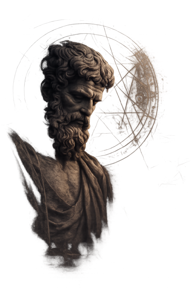 Ancient Philosopher In Mystical Light