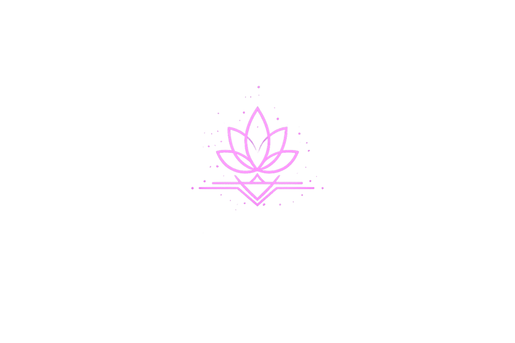 Glowing Purple Lotus On Checkered Background