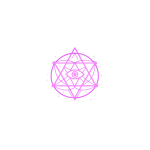 Glowing Sacred Geometry Symbol With Eye