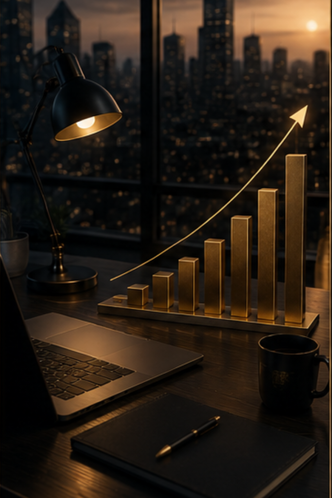 Luxurious Finance And Strategy Workspace 1