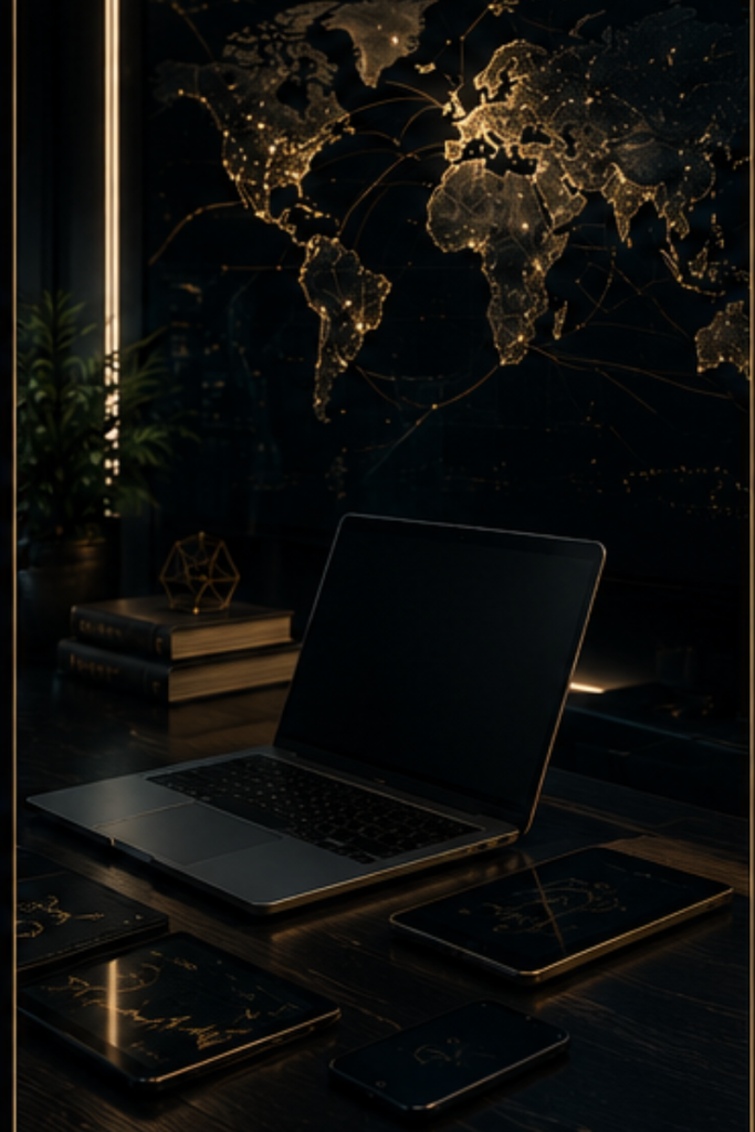 Luxurious Finance And Strategy Workspace 3