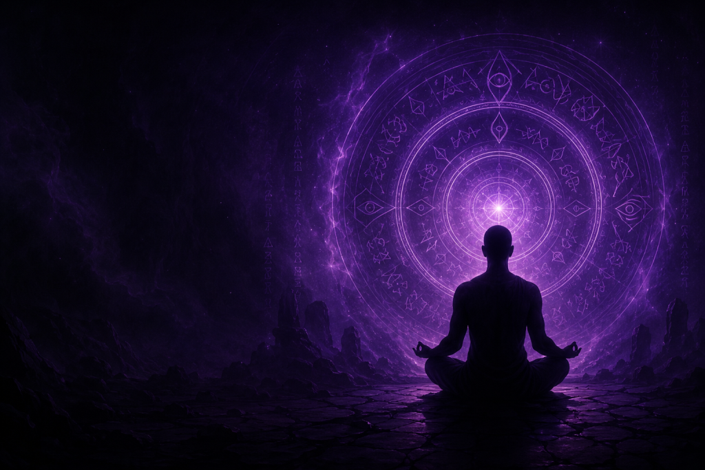 Mystical Meditation Before The Arcane Portal